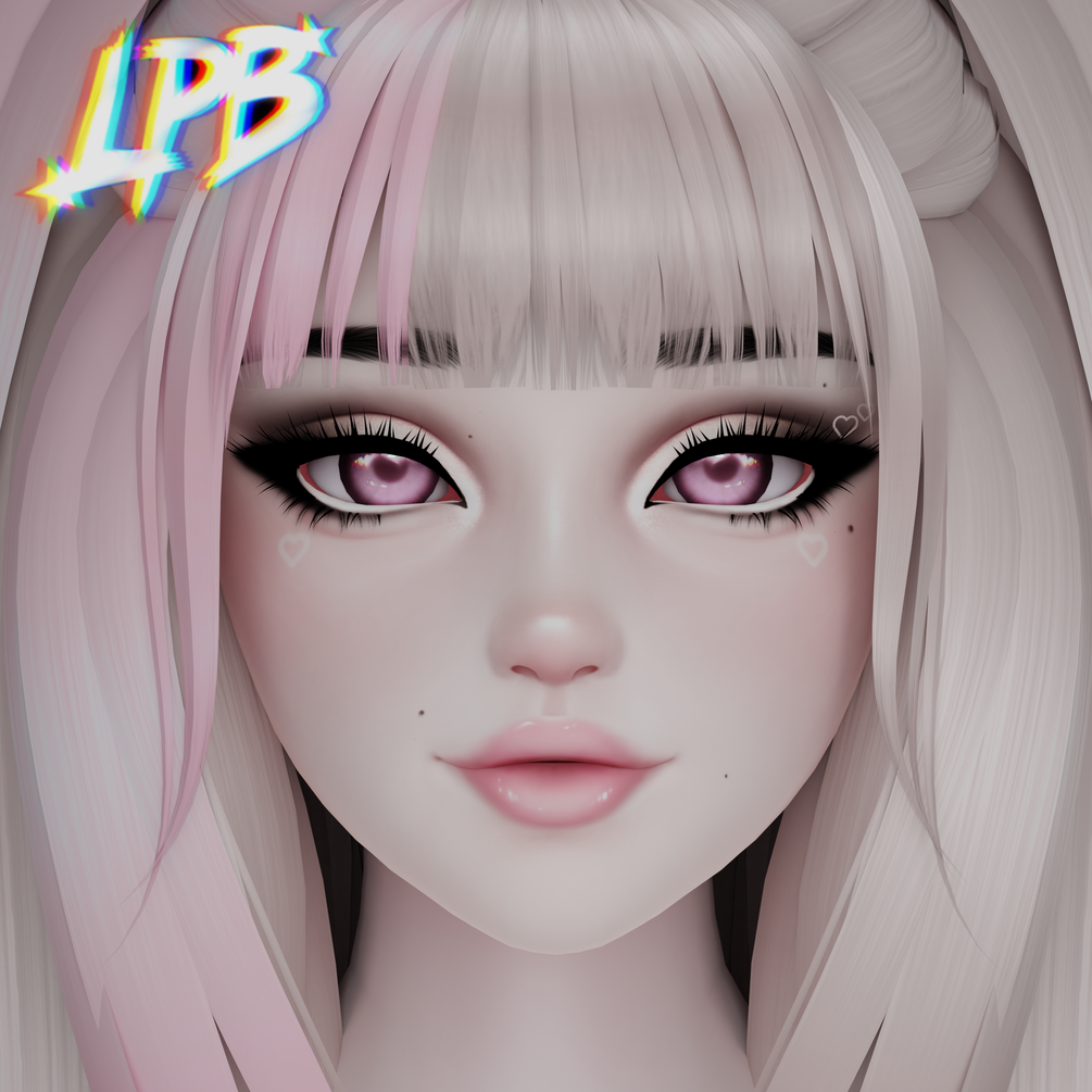 egirl makeup textures (Amelia head)