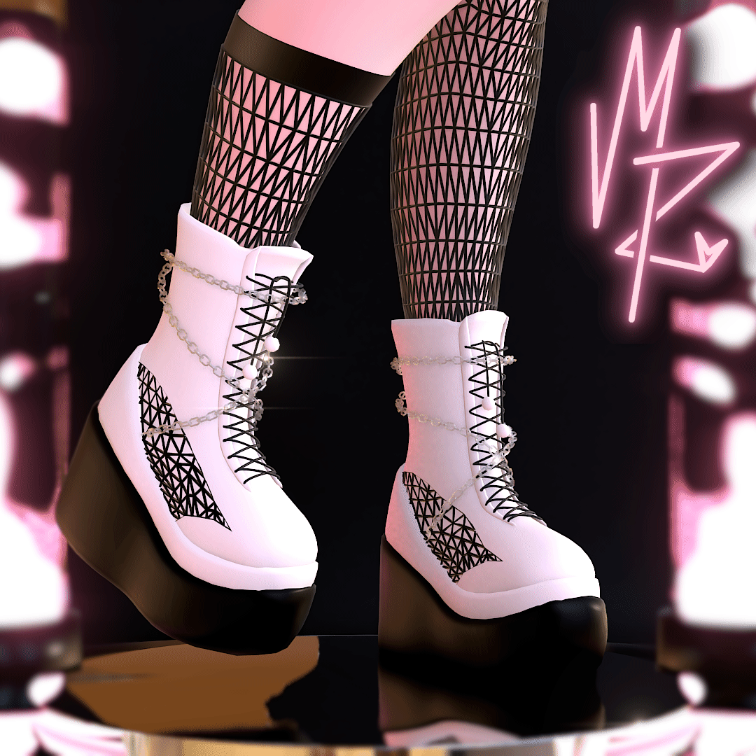 Pearl Boots & Fishnets [3D Asset]