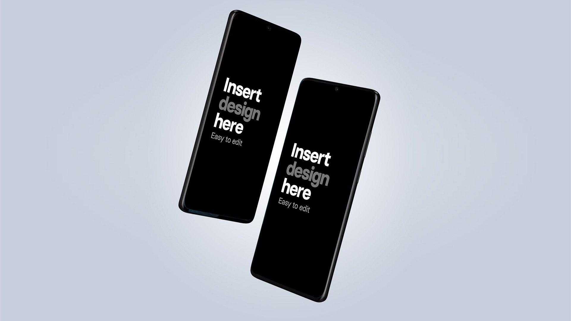 Stylish and Elegant Samsung Phones Mockup