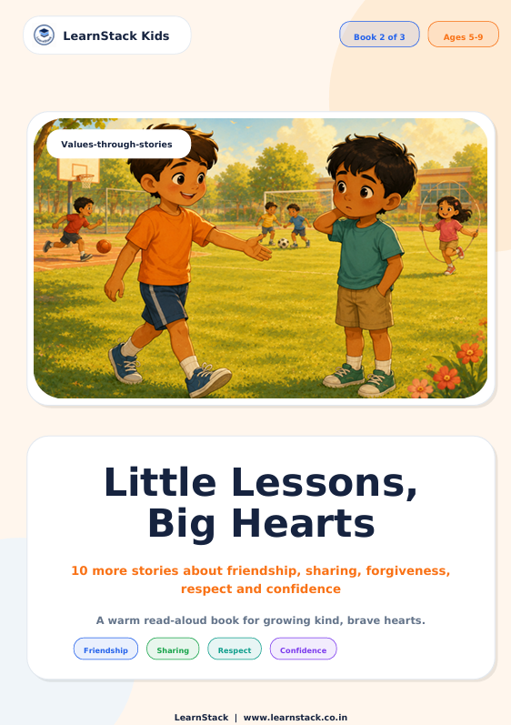 Little Lessons, Big Hearts — Book 2: 10 Stories About Friendship, Sharing, Forgiveness, Respect & Confidence preview image 1