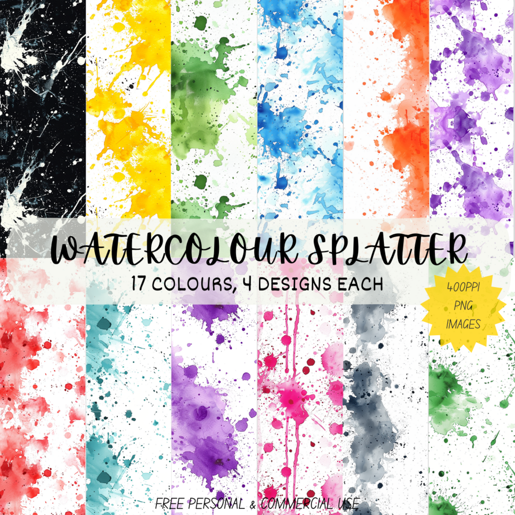 Watercolour Splash Seamless Print