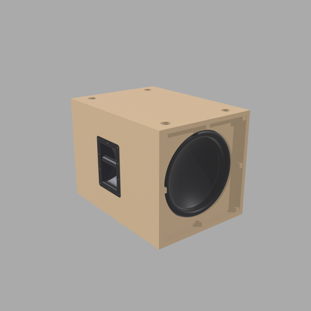Finished subwoofer enclosure