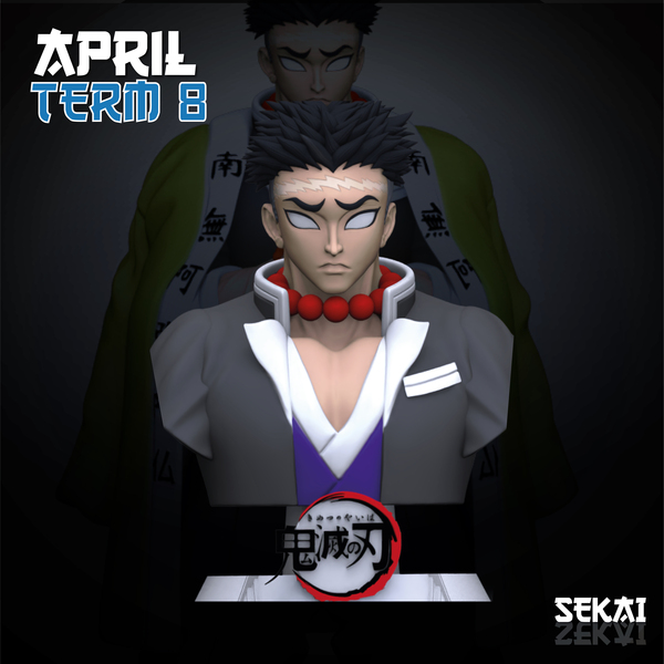 Gyomei Bust - Sekai 3D Models - Tested and Ready for 3D printing