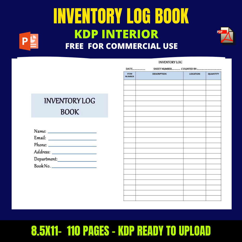 Clothing Reseller Inventory Log Book. KDP Interior