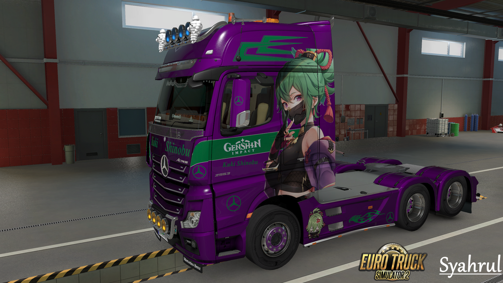 [ETS2] Kuki Shinobu | Genshin Impact [Skinpack] by Syahrul Itasha Truckstyling 痛トラック