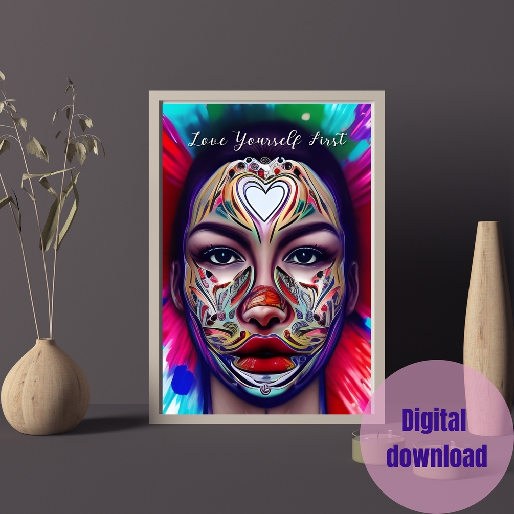 15 love yourself first printable wall art for self acceptance