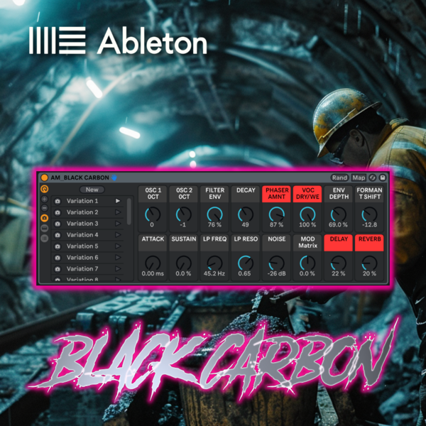 🎹 BLACK CARBON 🎶 | Ableton Live 11 Suite Instrument Rack