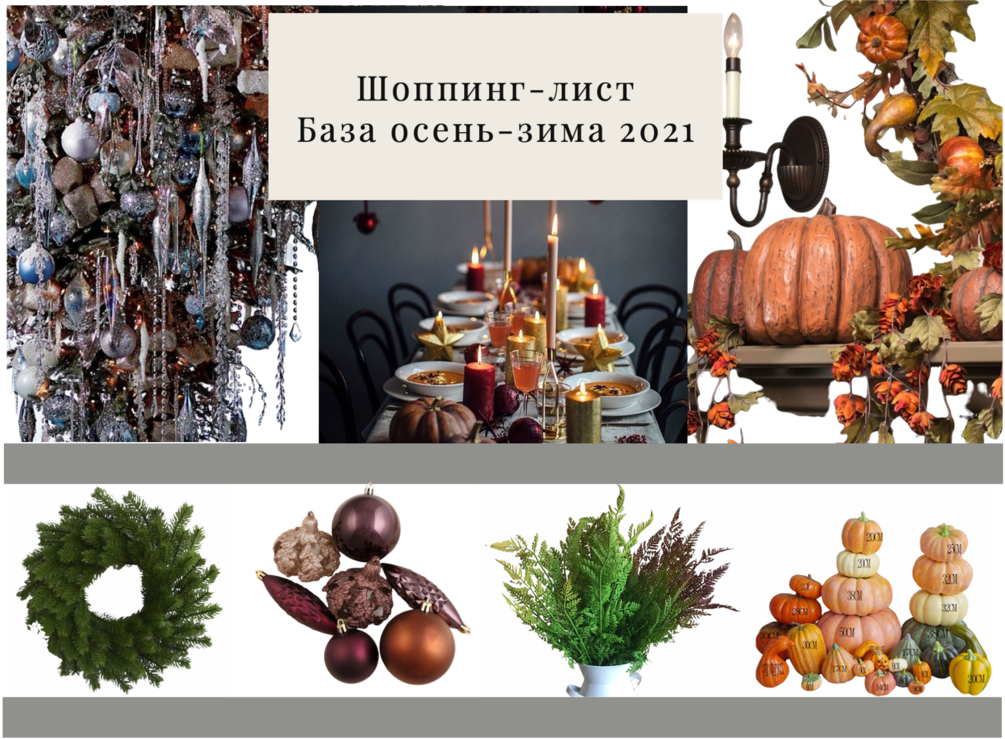 Шоппинг лист осень-зима 2021