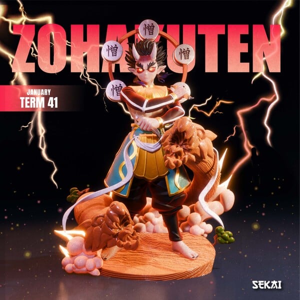 Hatengu Sculpture and Bust - Sekai 3D Models - Tested and Ready for 3D printing