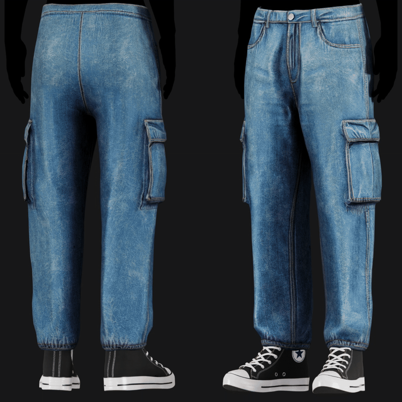 Denim Jogger Pants 3 in 1 Pack | WOLVES STUDIO