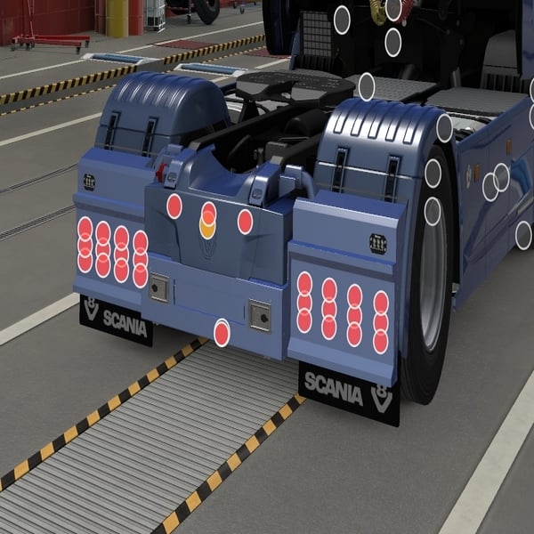 [rear bumper tuning part] Scania NG Dhoine rear bumper by WC007 D3SIGN