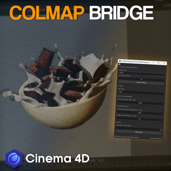COLMAP Bridge for Cinema 4D