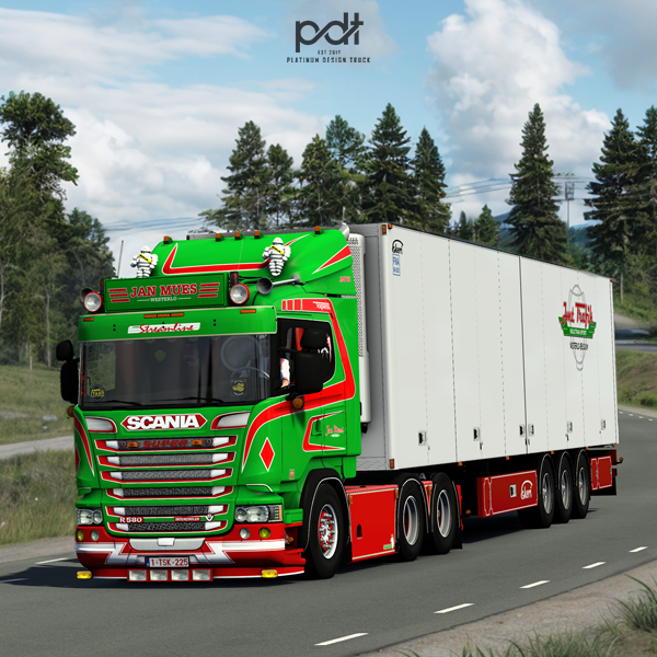 Scania R580 + Trailer "Jan Mues" by PlatinumDesignTruck
