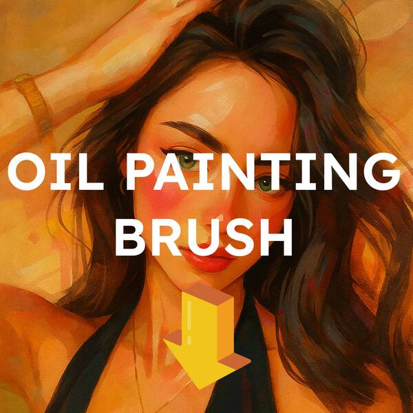 🧭 OIL PAINTING BRUSH FOR PROCREATE [FREE]+ Free 5 Premium Textures! | Download Now 🖌️ by Lovell