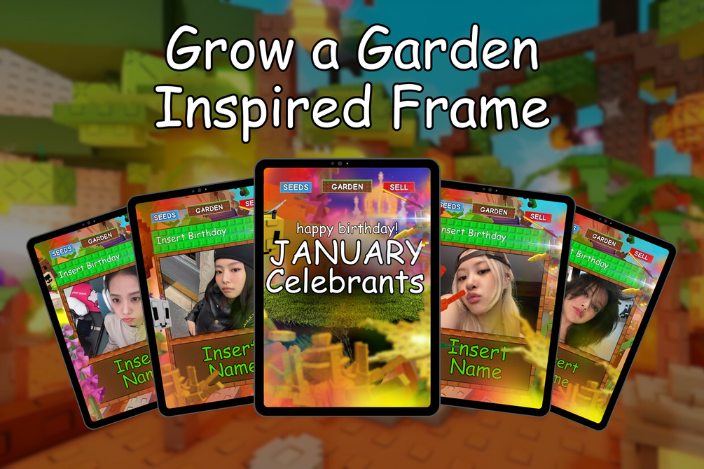 GROW A GARDEN INSPIRED FRAME