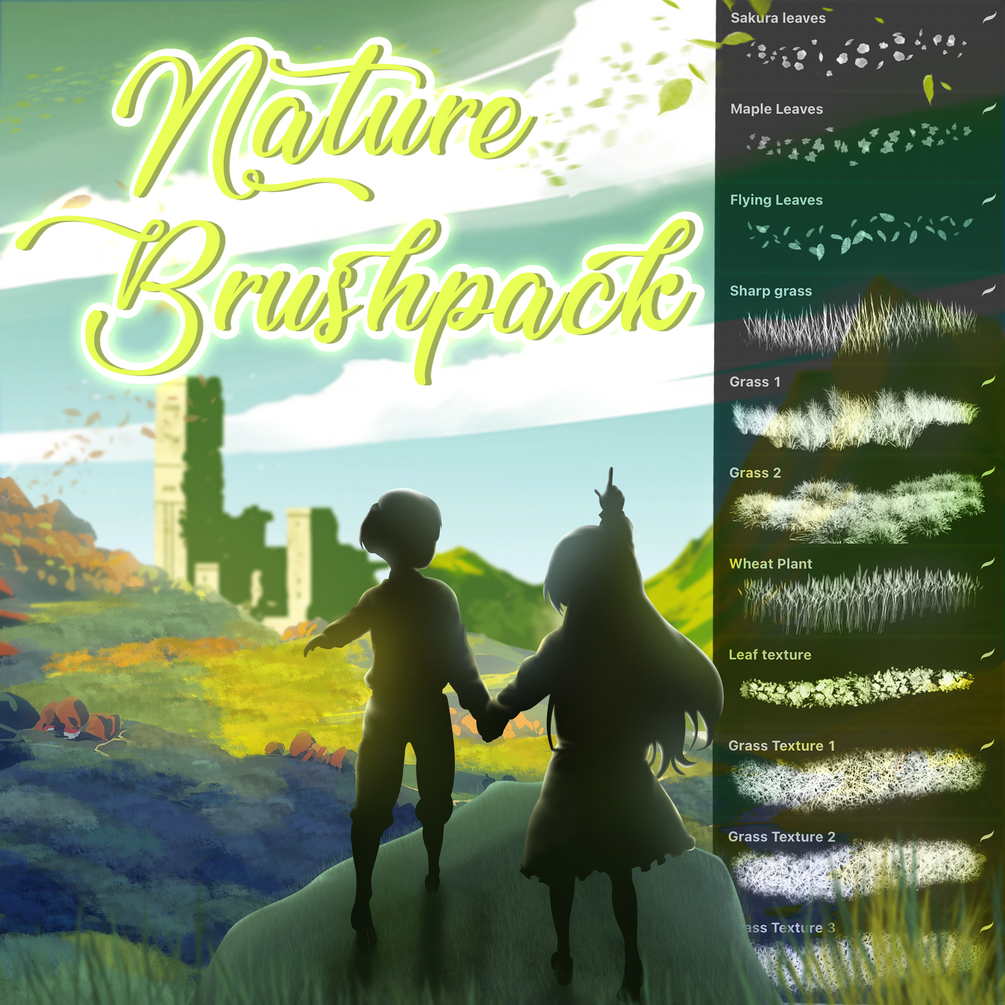 Nature Brush Set 30+ for procreate by Di