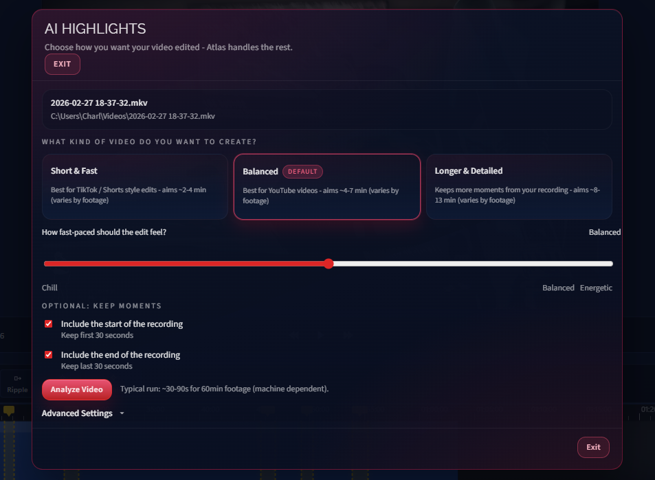 AKARI Studio AI Highlights Feature