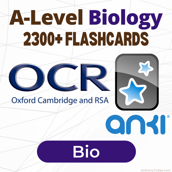 OCR Biology Exam Prep Flashcards — Anki