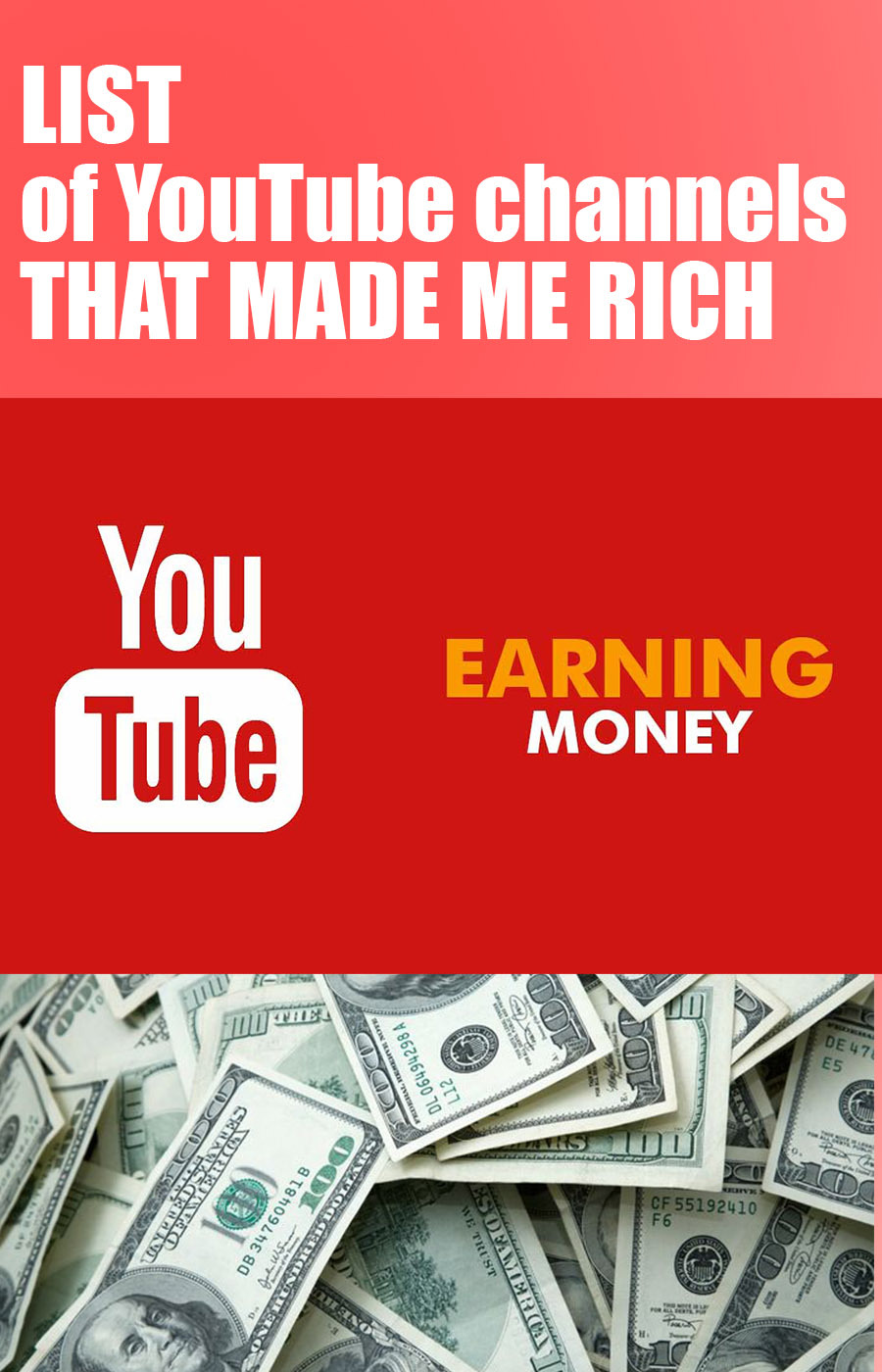 List of YouTube channels that made me rich