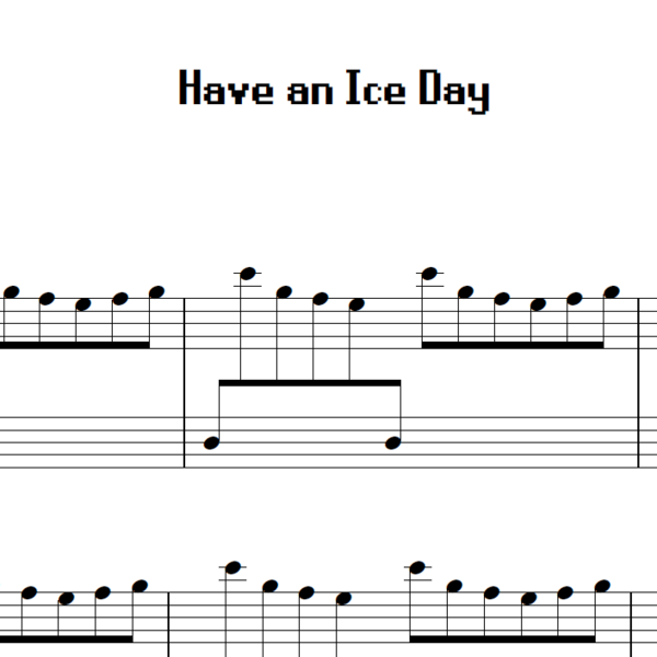 Runescape - Have an Ice Day - Piano sheet music