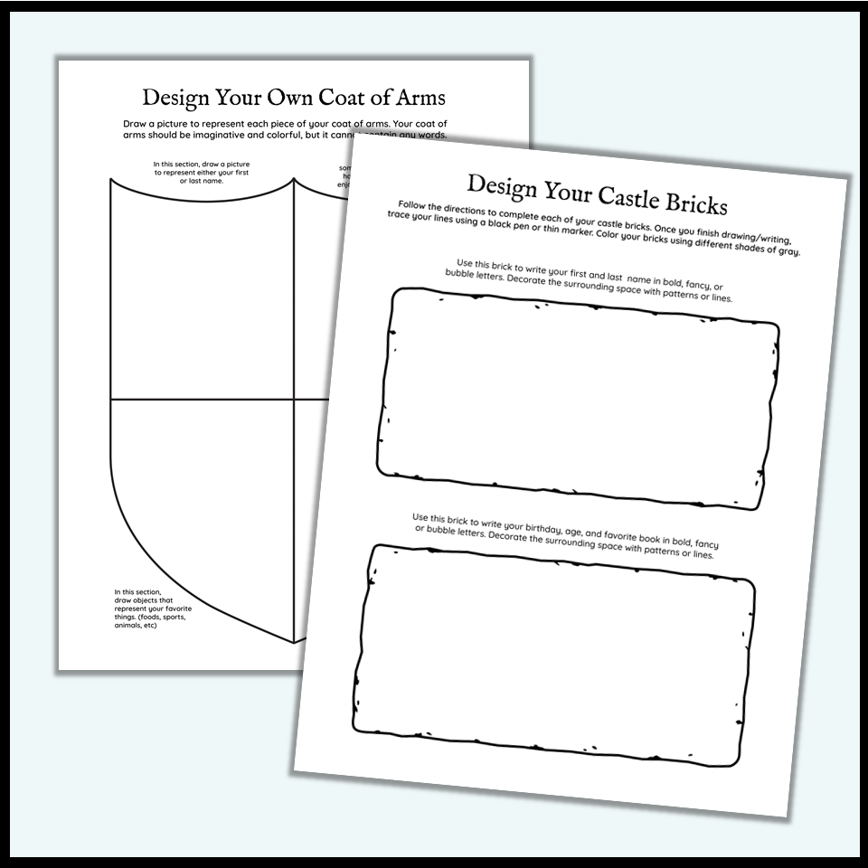 Coat of Arms Activity Get to Know You Back to School Bulletin Board