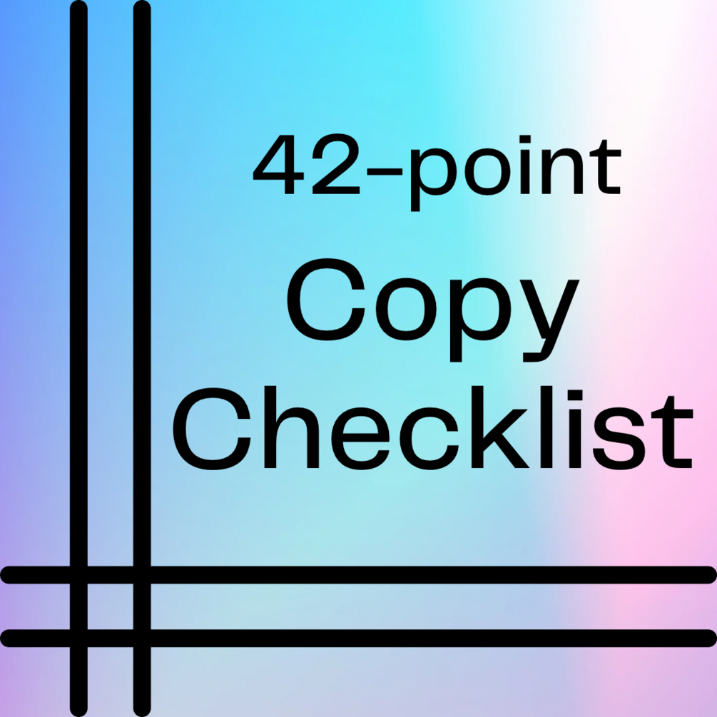 42-point-copy-checklist