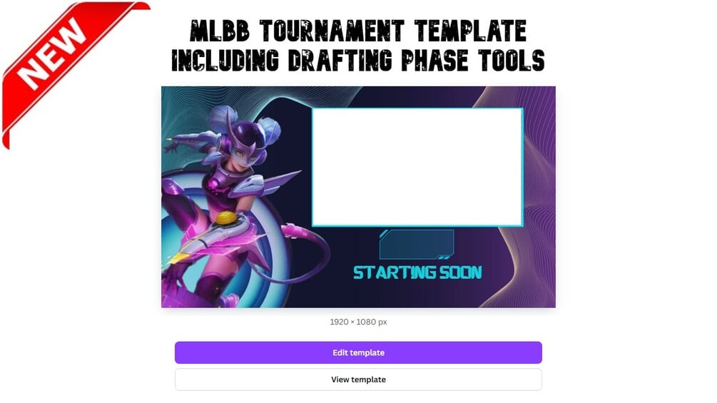 MLBB TOURNAMENT TEMPLATES WITH DRAFTING PHASE TOOLS