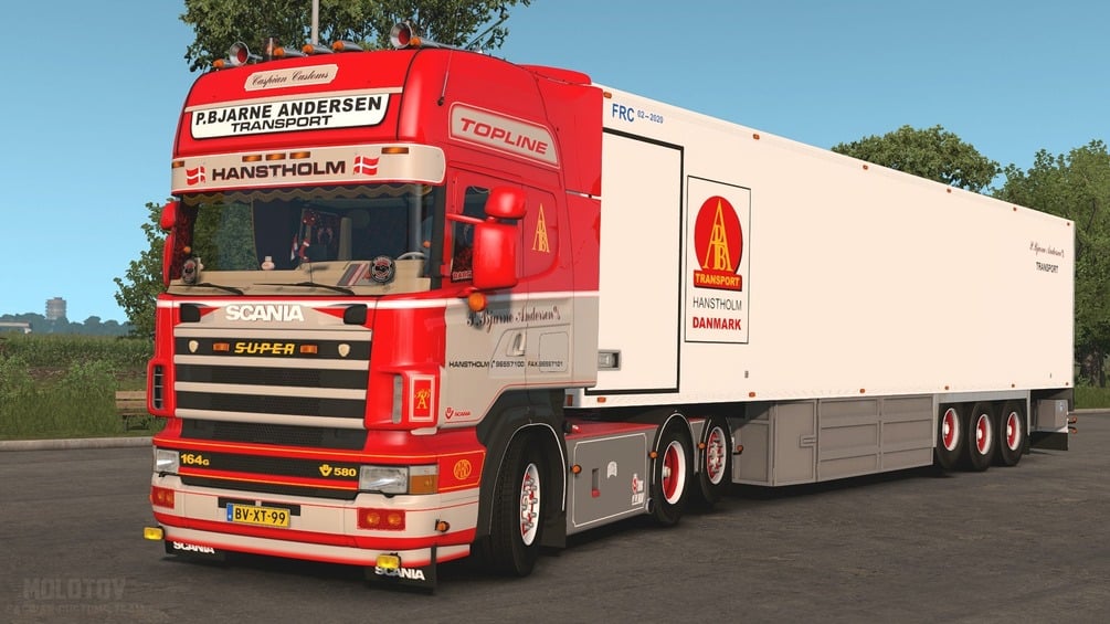 ets2 SCANIA P.BJARNE ANDERSEN by ETS2DISCOUNT