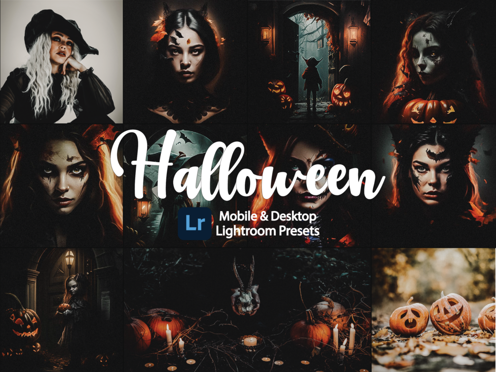 Halloween Mobile & Desktop Lightroom Presets, Autumn presets, Fall presets