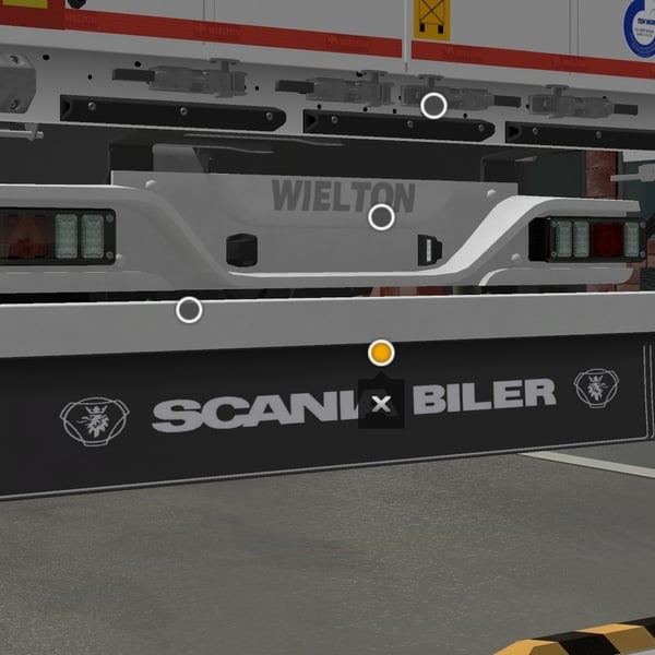 [markers, rear mudflaps, rear bumper tuning part] DLC Wielton trailer slots by WC007 D3SIGN
