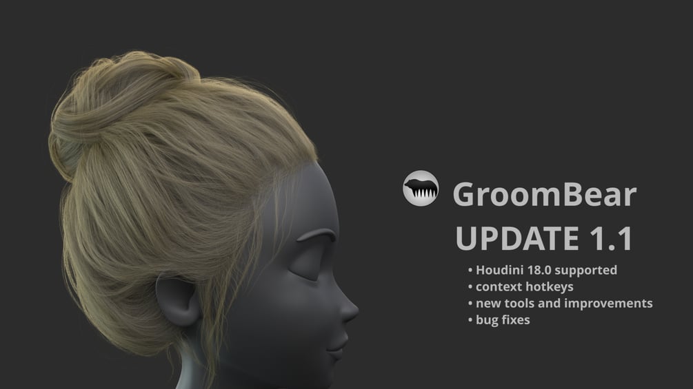 GroomBear | grooming toolkit for Houdini by kwac