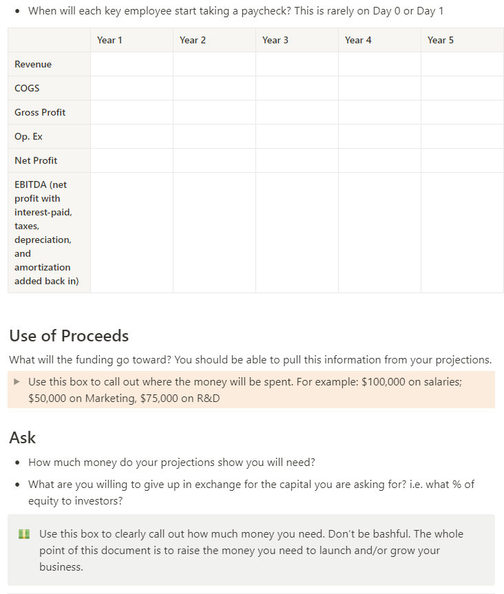 Business Plan Template Inside Notion 3174