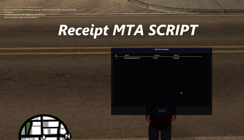 MTA Receipt Script