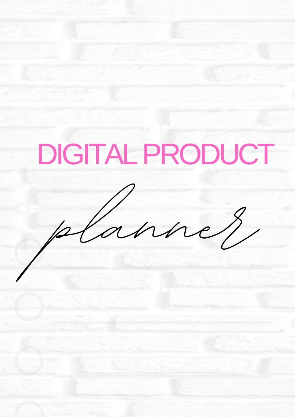 Digital Product Planner