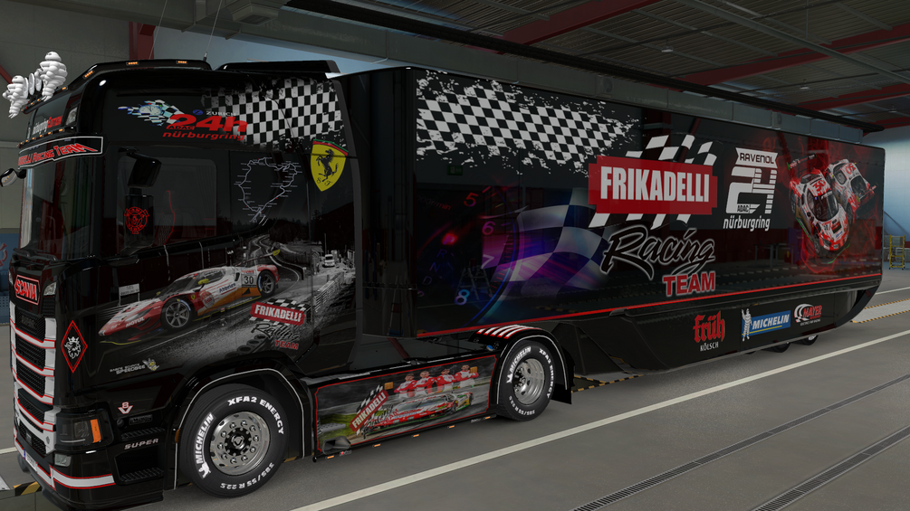 Scania S 2016 & Trailer Set | 24h Nürburgring by STEMOS|designs