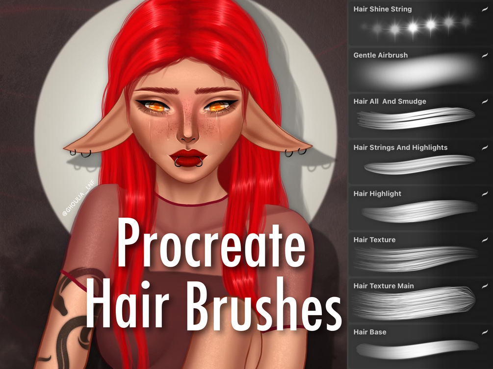 Procreate Hair Brushes