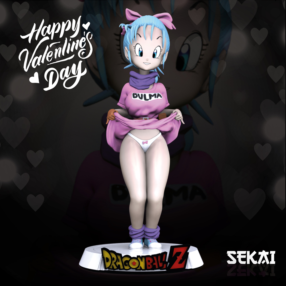 Bulma Sexy Sculpture - Sekai 3D Models - Tested and Ready for 3D printing