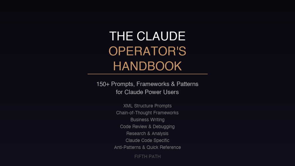 The Claude Operator's Handbook