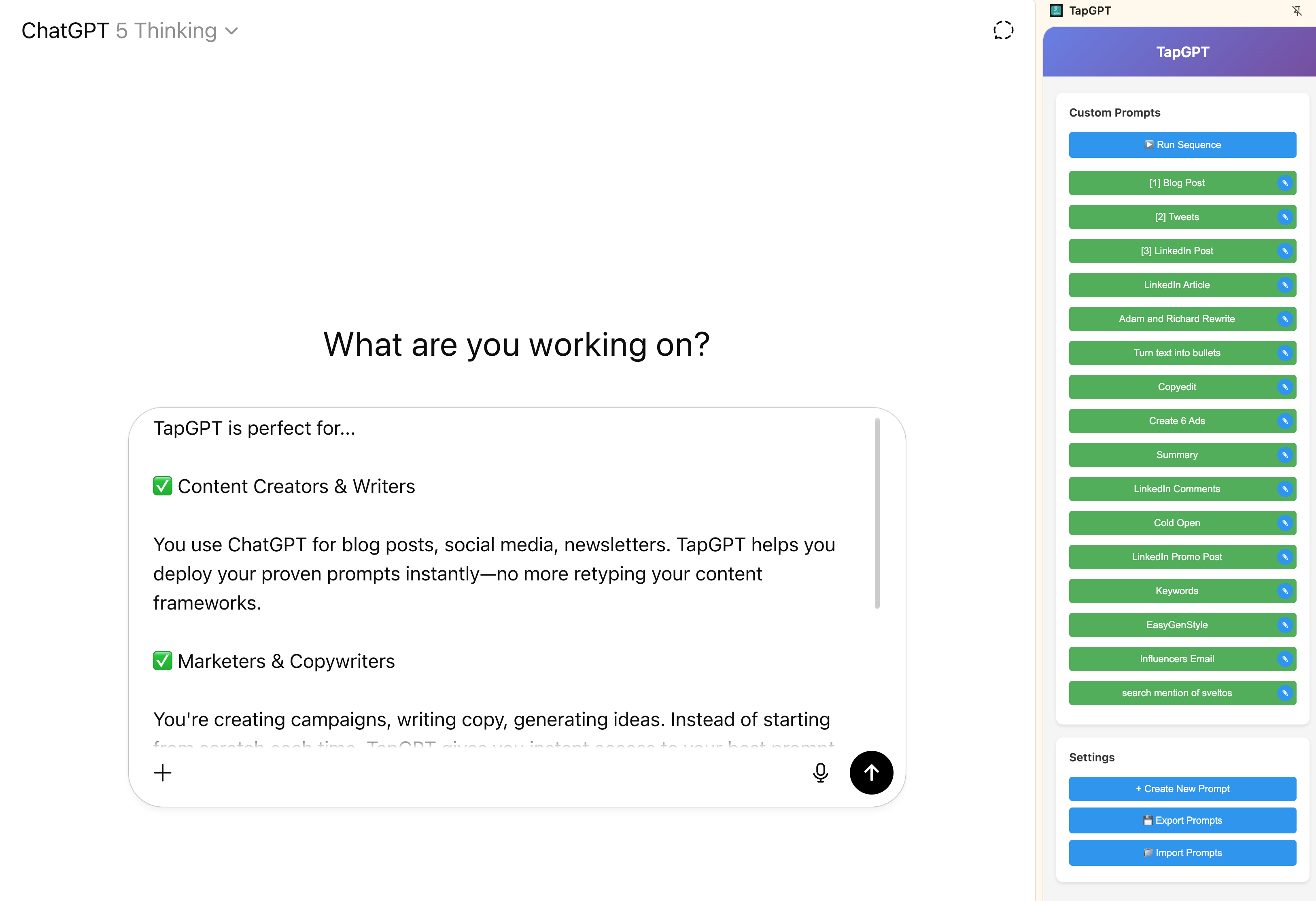 𝗜 𝗯𝘂𝗶𝗹𝘁 𝗮 𝗖𝗵𝗿𝗼𝗺𝗲 𝗲𝘅𝘁𝗲𝗻𝘀𝗶𝗼𝗻 𝗳𝗼𝗿 𝗖𝗵𝗮𝘁𝗚𝗣𝗧 𝘁𝗵𝗮𝘁 𝘀𝗮𝘃𝗲𝘀 𝗺𝗲 𝗵𝗼𝘂𝗿𝘀 𝗲𝘃𝗲𝗿𝘆 𝘄𝗲𝗲𝗸. 𝗡𝗼𝘄 𝗶𝘁 𝗰𝗮𝗻 𝘀𝗮𝘃𝗲 𝘆𝗼𝘂 𝘁𝗶𝗺𝗲 𝘁𝗼𝗼.