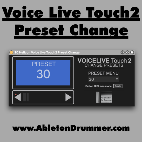 VOICE LIVE TOUCH2 PRESET CHANGE - Max for Live Device for Ableton Live