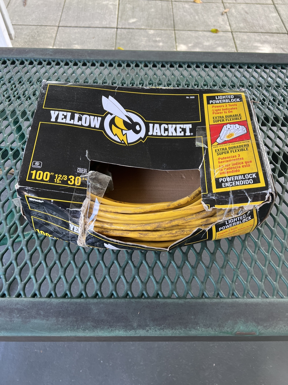 Yellow Jacket 100ft cord