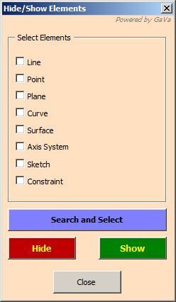 MACRO HIDE/SHOW Elements