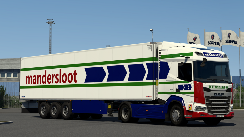 MANDERSLOOT skin pack for Daf xf 2021 , Scania S NG and Schmitz S.KO Cool. ETS2 by ANGYALFOLDI