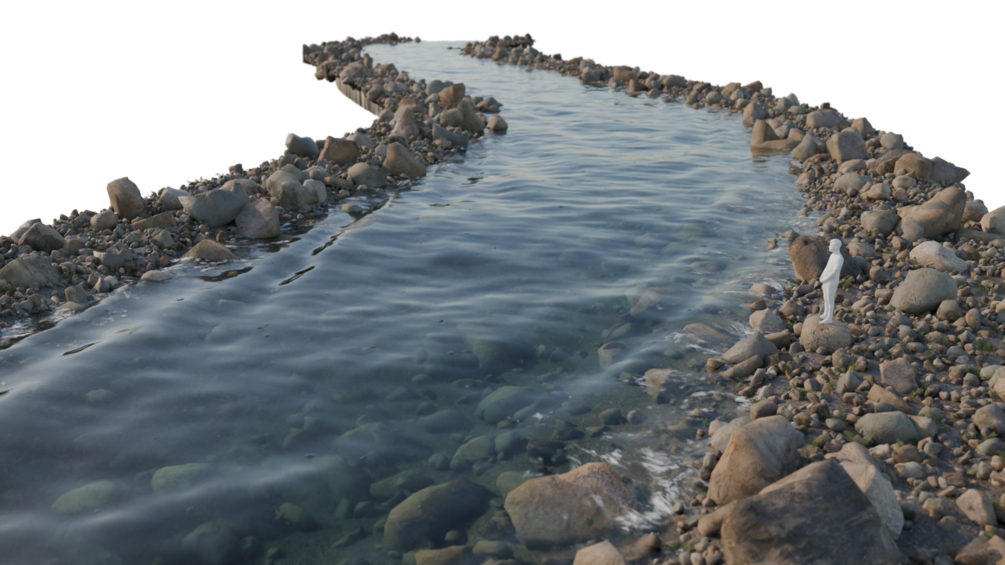 River on a Curve