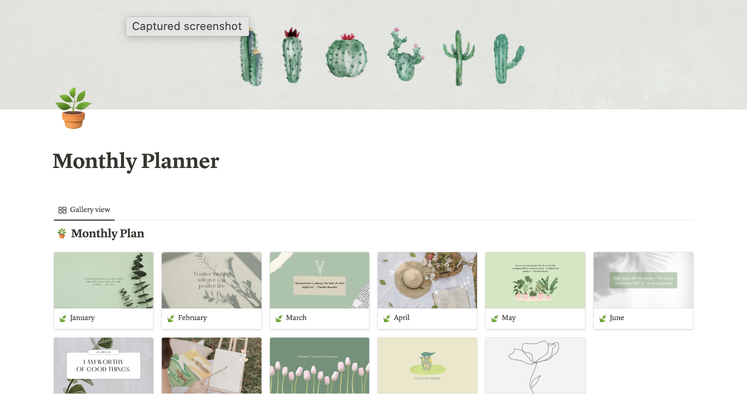 Free Monthly Planner Notion Template . Lamina Notion