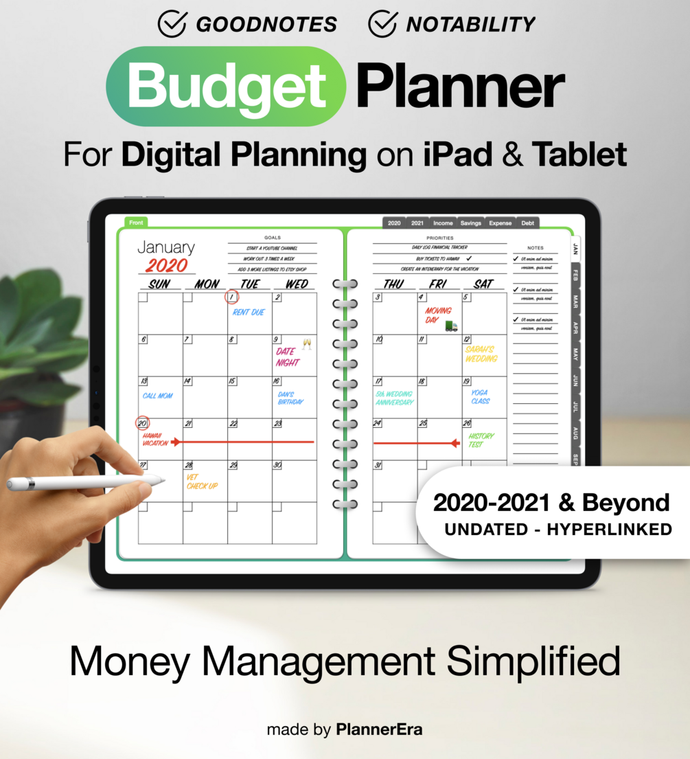 Undated Digital Budget Planner