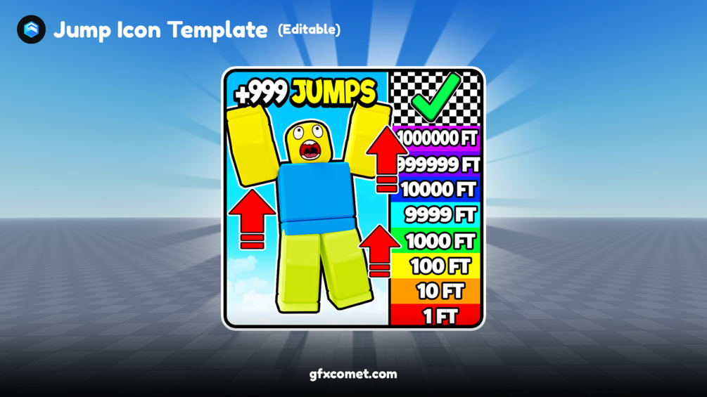 Jump Icon Template