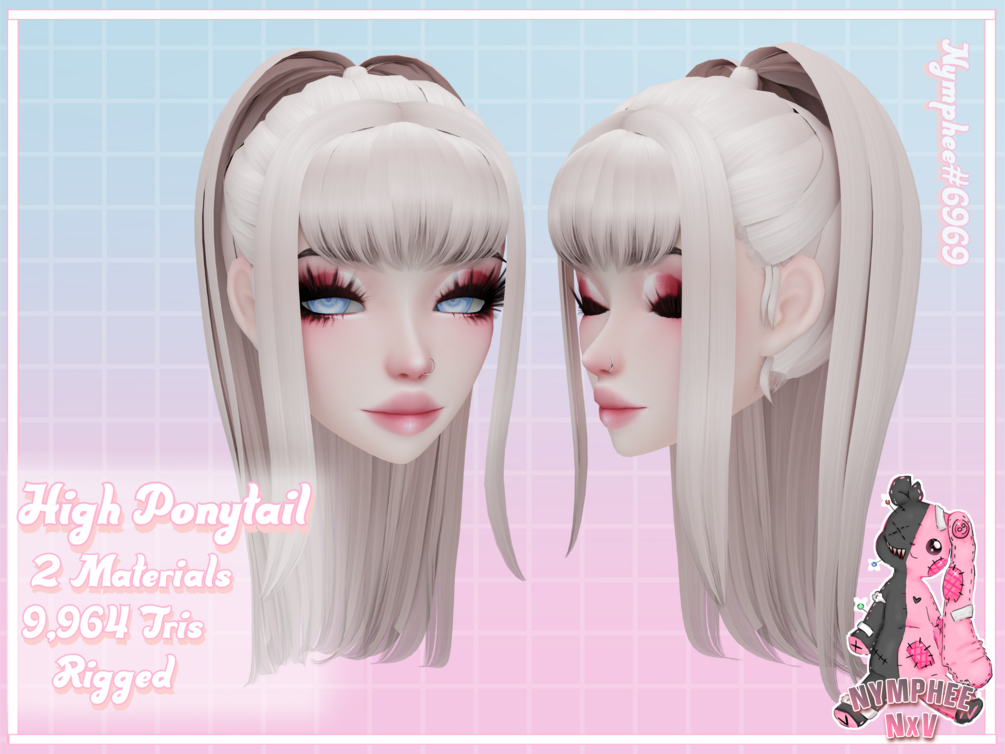 High Ponytail with Bow - Roblox