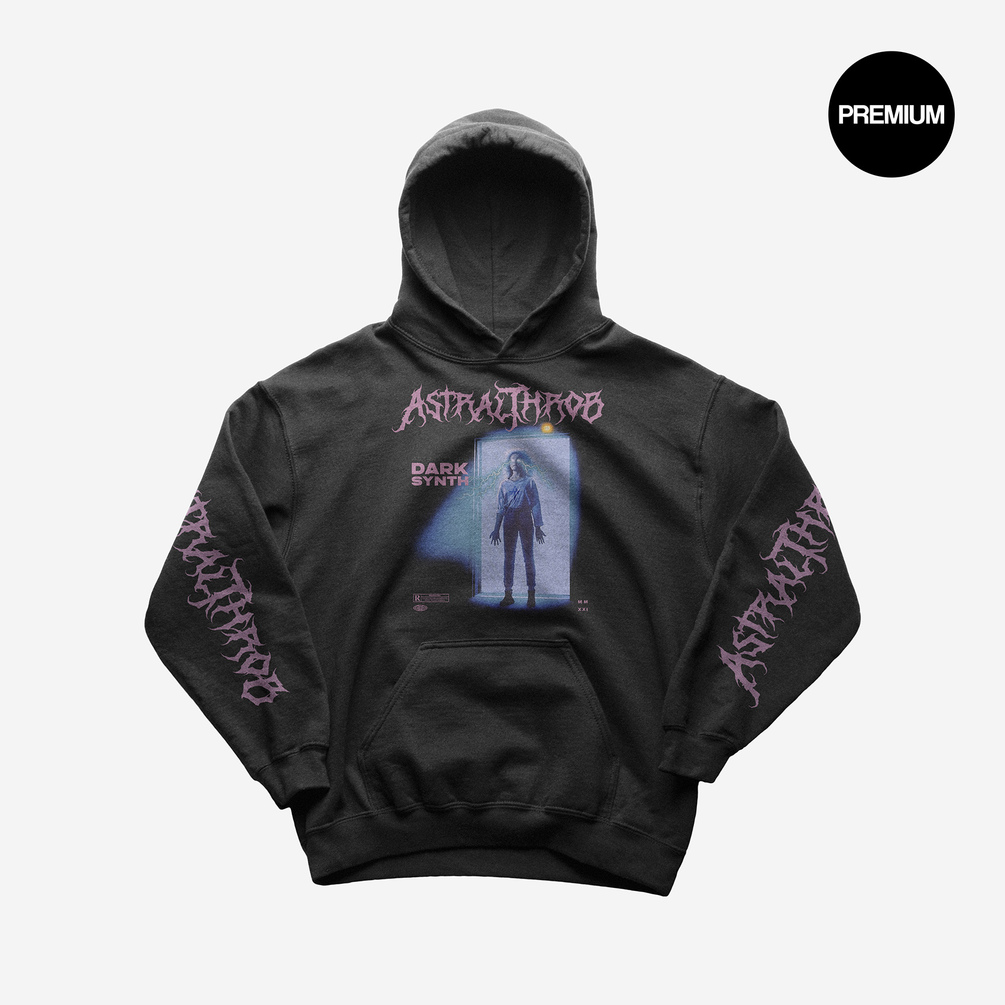 Premium Heavyweight Black Hoodie 2 Mockup