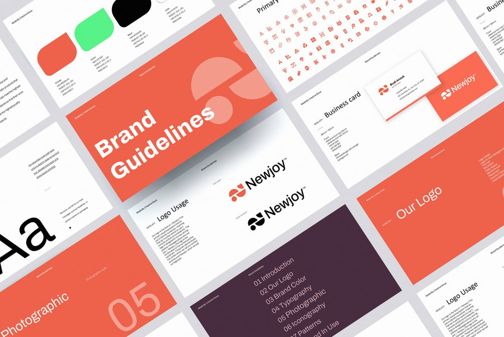 Brand Guidelines Template For Powerpoint & Google Slide